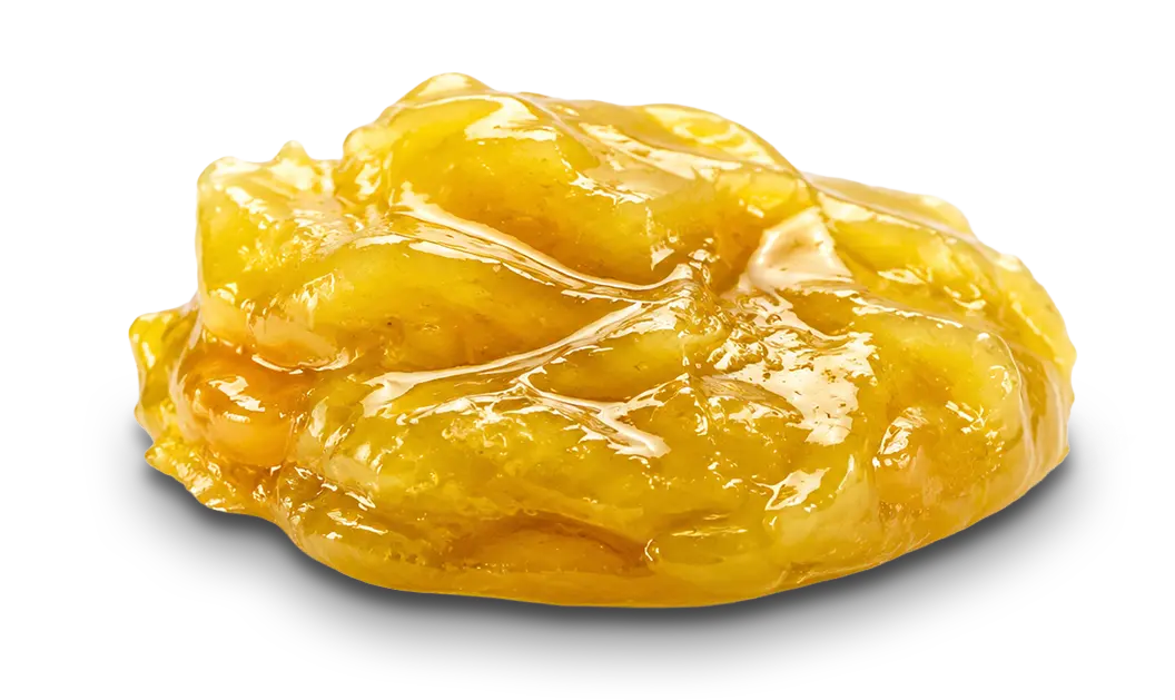 Freigestellte Darstellung von Cannabis-Rosin