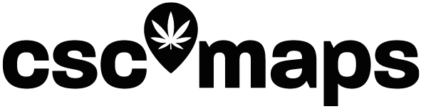 Logo von CSC Maps, einer Plattform zur Verlinkung und Vernetzung von Cannabis Social Clubs, einschließlich des CSC Niedersachsen e.V.